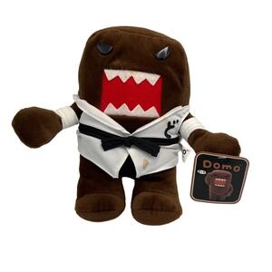 Domo Kun Karate Martial Arts Gi Black Belt Plush Nanco 2011 Brown 8 Inch NWT